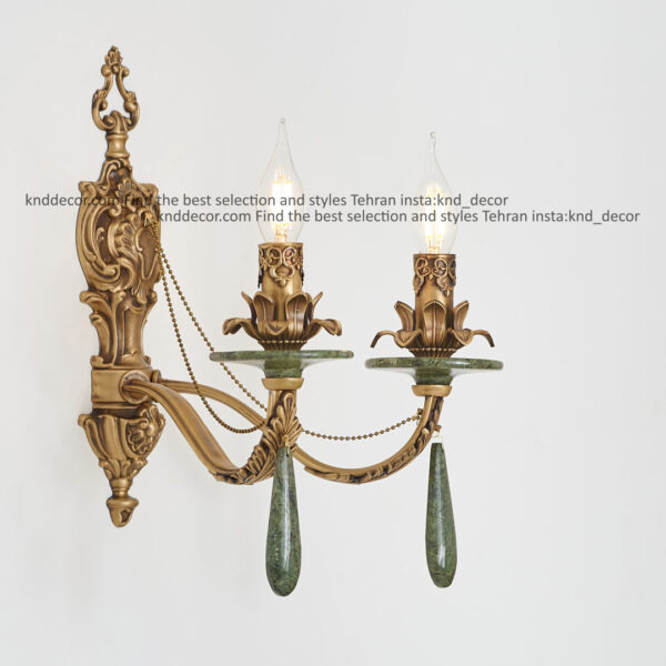 دیواری رویال آنتیک سنگ سبز زنبق آفتاب آویز سنگ 2