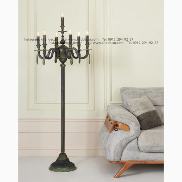 استند دایانا رومی سنگ سبز آویز سنگ 6+1