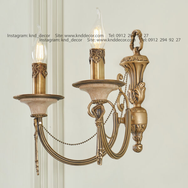 دیواری پاپیون کم کار آنتیک سنگ کرم 2