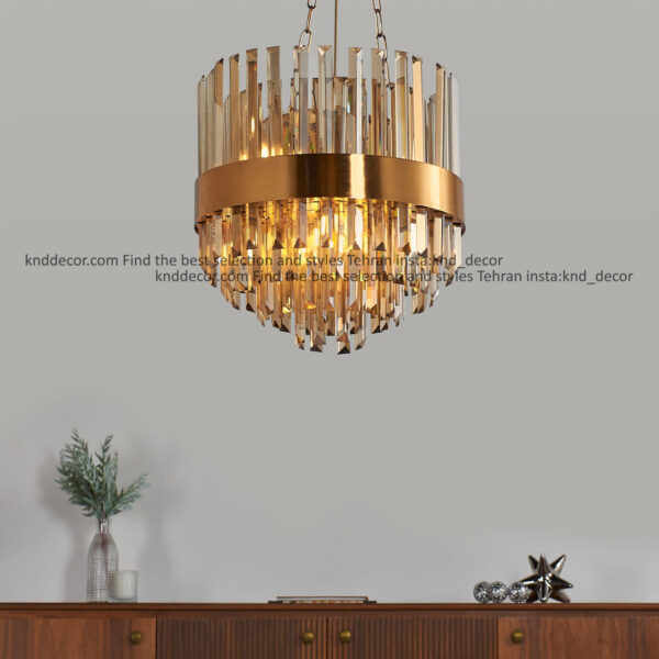 استند 1091 سانتیک 40 سانت با کریستال کاردی 30 سانت شامپاین