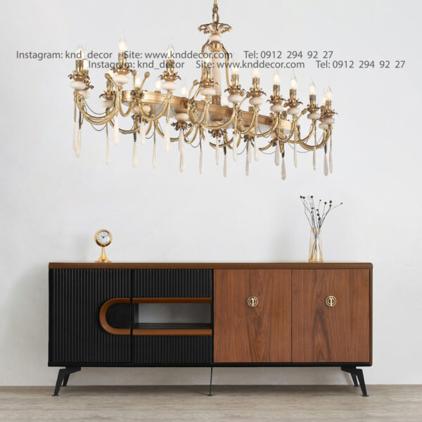 لاینر لیانا دوبل پاپیونی آنتیک سنگ کرم آویز سنگ 10