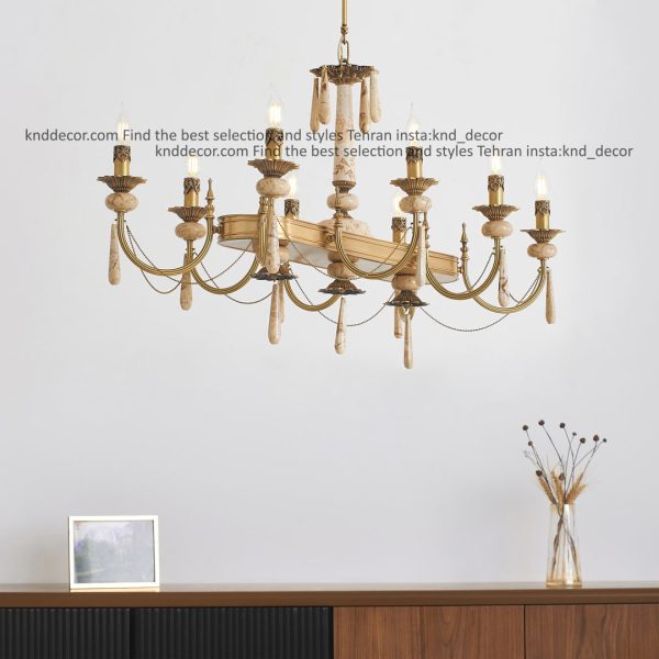 لاینر لیانا آهن آنتیک سنگ مشکی آویز سنگ 8