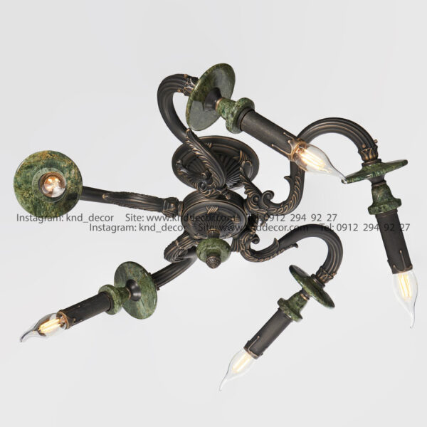 سقفی دایانا رومی سنگ سبز آویز سنگ 5