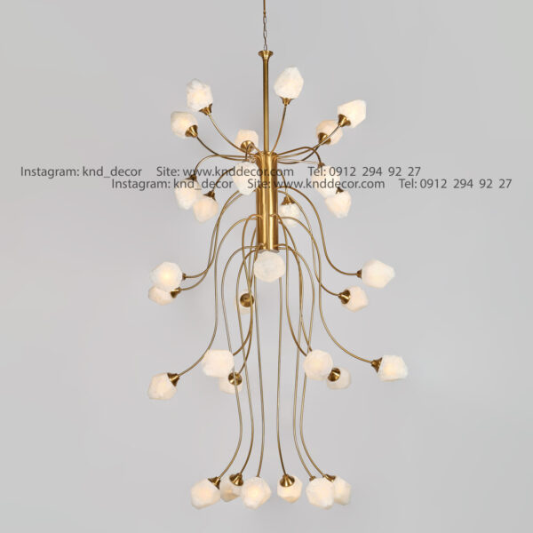 لوستر 1001 سانتیک 30 با حباب 110 سفید