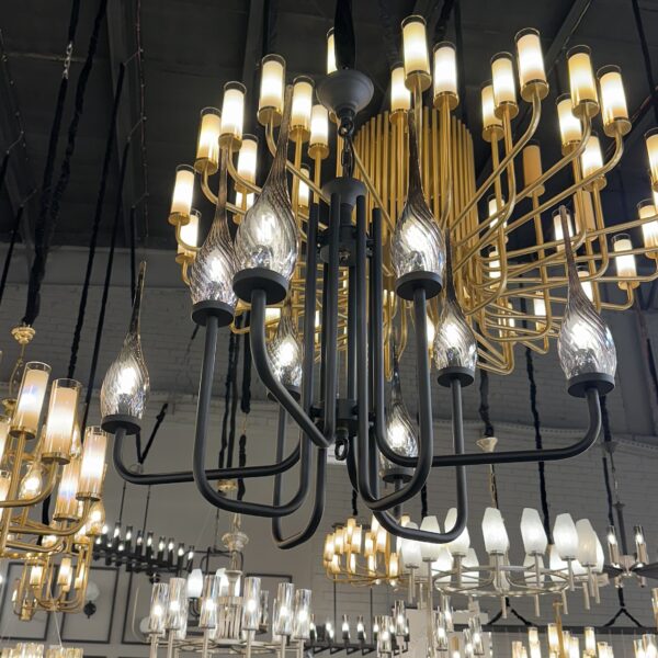 لوستر 1501 مشکی 10 با حباب 310