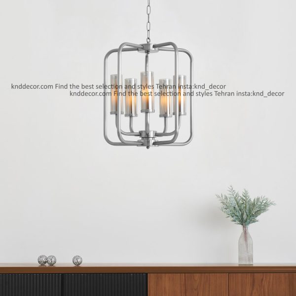 فانوسی 1501 کروم 5 با حباب قطر 6 شیاردار