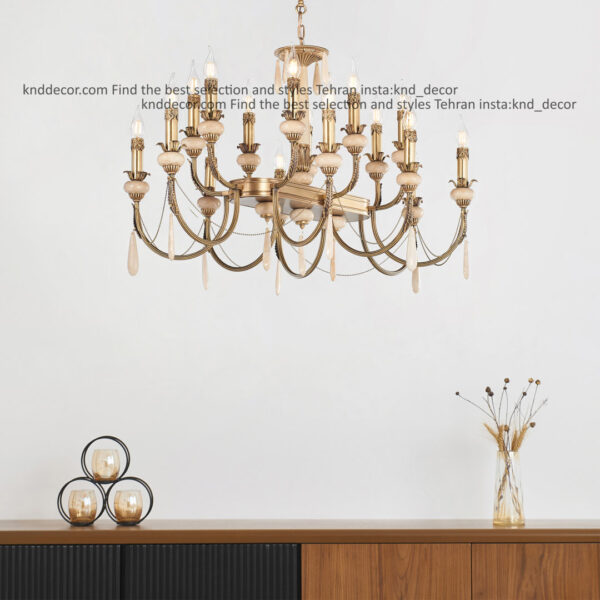 لاینر لیانا دوبل آنتیک سنگ کرم آویز سنگ عرض 7*50 سانت 8