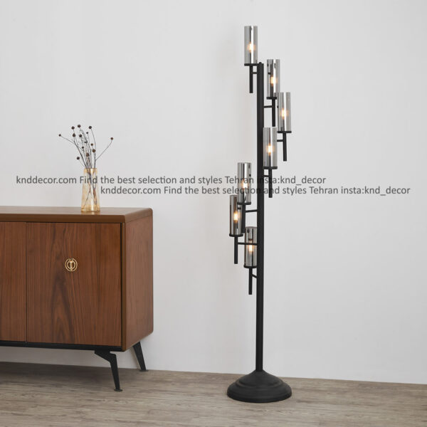 استند 1021 مشکی 7 با حباب قطر 6 شیاردار