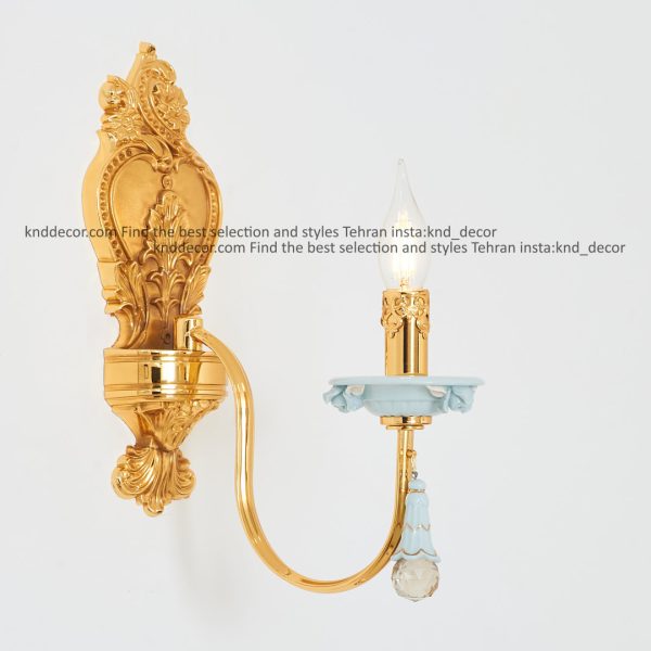 دیواری شکوفه فورتیک سرامیک آبی بدون کلاهک با آویز سرامیک 1