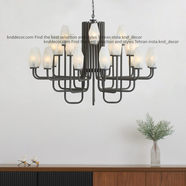 لوستر 1501 مشکی 24 با حباب 120