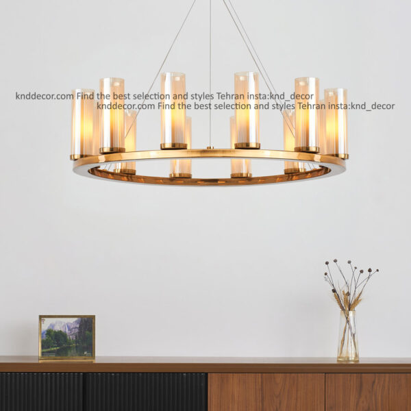 لوستر 1041 قطر 70 سانت 12 سانتيک با حباب قطر 6 دوگلس