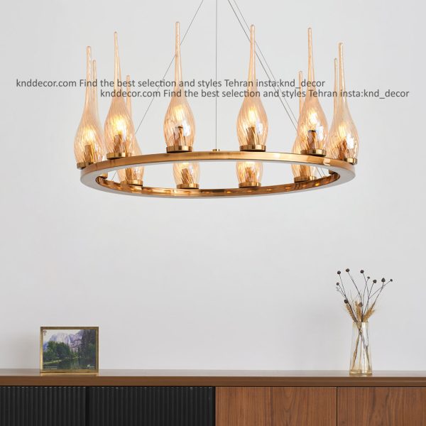 لوستر 1041 قطر 55 سانت 10 سانتيک با حباب 310