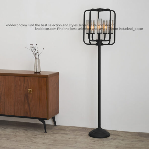 استند فانوسی 1501 مشکی 5 با حباب قطر 6 دوگلس