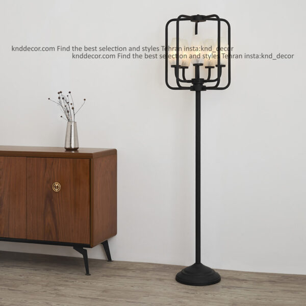 استند فانوسی 1501 مشکی 5 با حباب 120