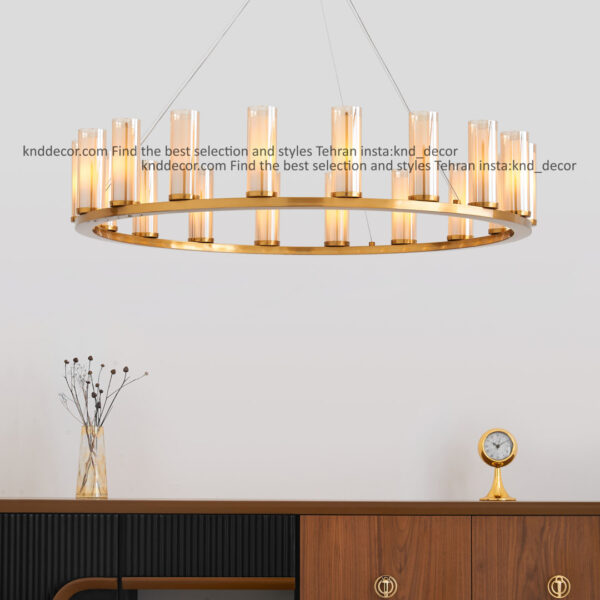 لوستر 1041 قطر 85 سانت 18 سانتيک با حباب قطر 6 دوگلس