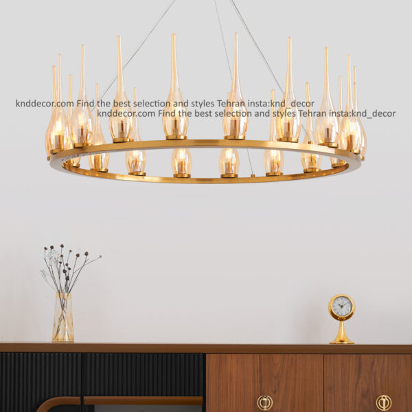 لوستر 1041 قطر 85 سانت 18 سانتيک با حباب 310