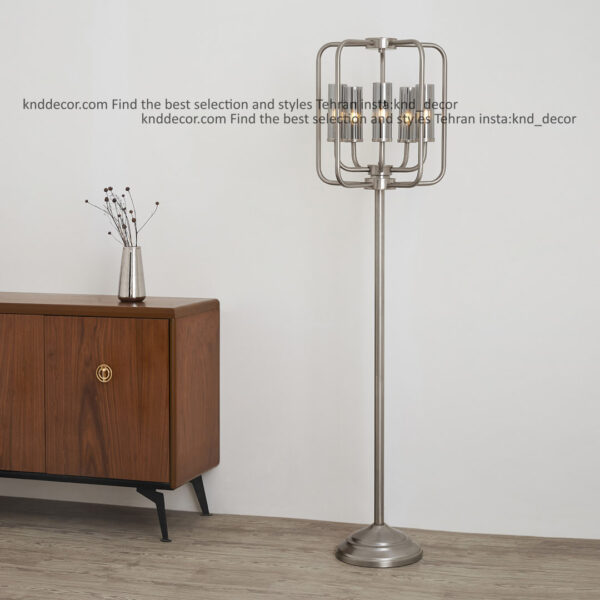 استند فانوسی 1501 کروم 5 با حباب قطر 6 شیاردار