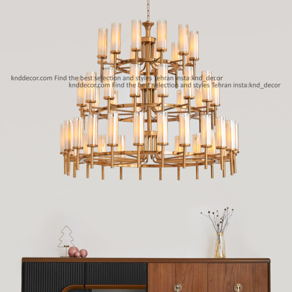 لوستر 1021 سانتیک 52 با حباب قطر 6 دوگلس سفید