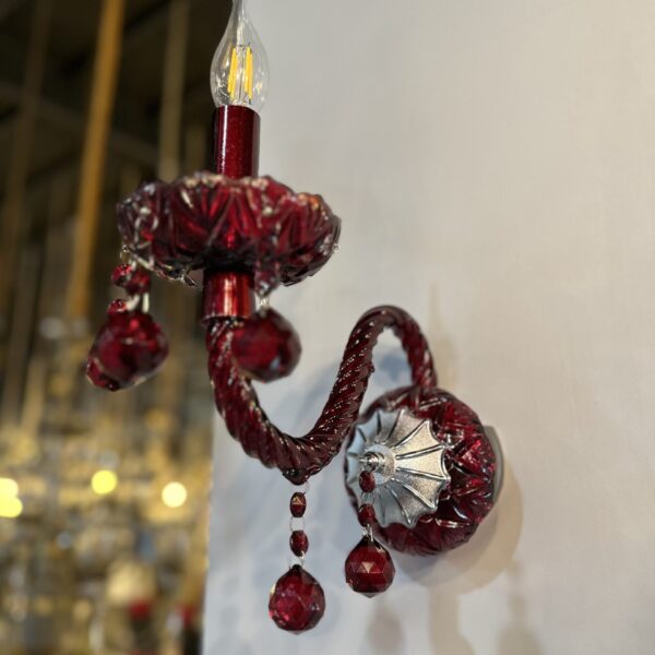 دیواری والتر زرشکی 22 سانت 2 جفت 1 شاخه 2P