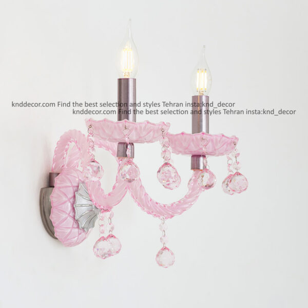 دیواری والتر صورتی 22 سانت 2 جفت 2 شاخه 2P