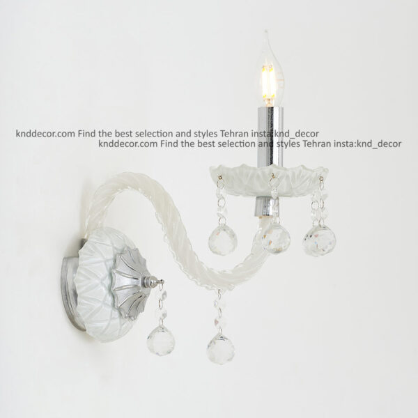 دیواری والتر سفید 22 سانت 2 جفت 1 شاخه 2P