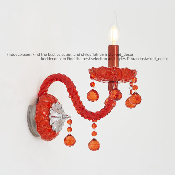 دیواری والتر نارنجی 22 سانت 2 جفت 1 شاخه 2P