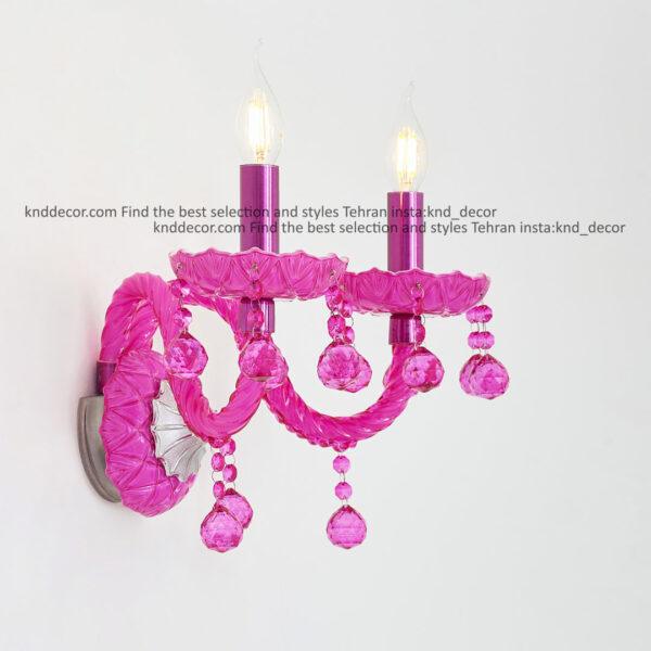 دیواری والتر سرخابی 22 سانت 2 جفت 2 شاخه 2P