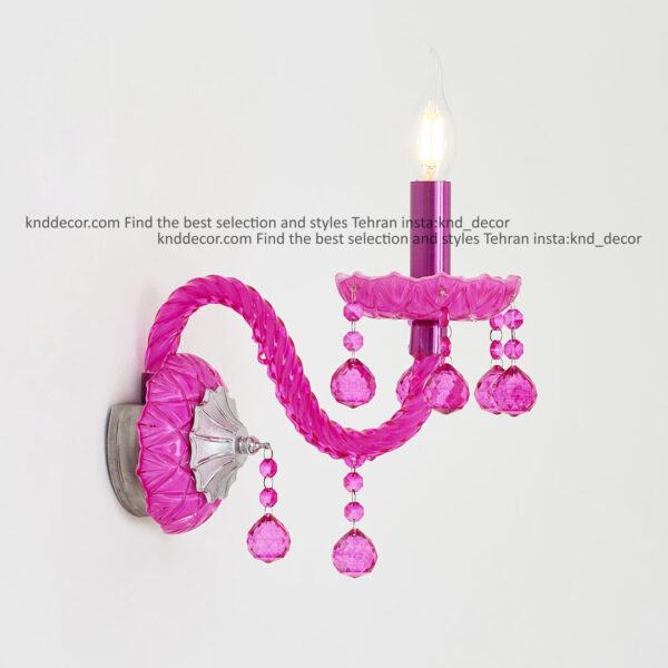 دیواری والتر سرخابی 22 سانت 2 جفت 1 شاخه 2P