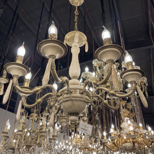 لوستر اس روبرتو سنگ کرم ۸ شاخه