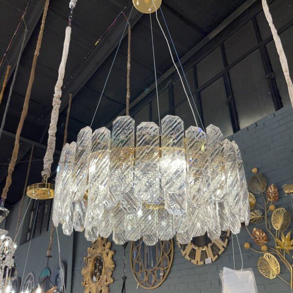 لوستر 3092 سانتيك 40 سانت 8 لامپ 48 كريستال