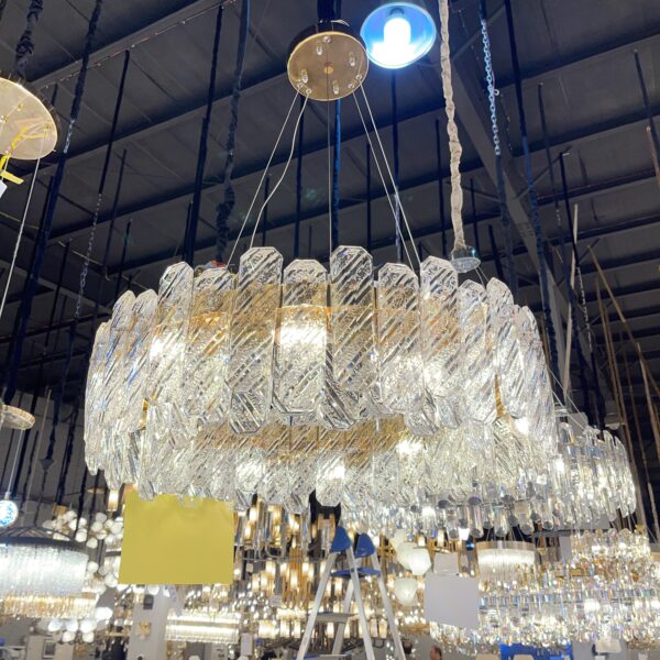 لوستر 3092 سانتيك 60 سانت 12 لامپ 68 كريستال