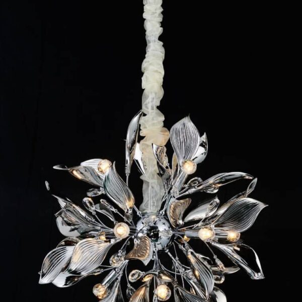 لوستر توپی برگی ۱۲ شعله