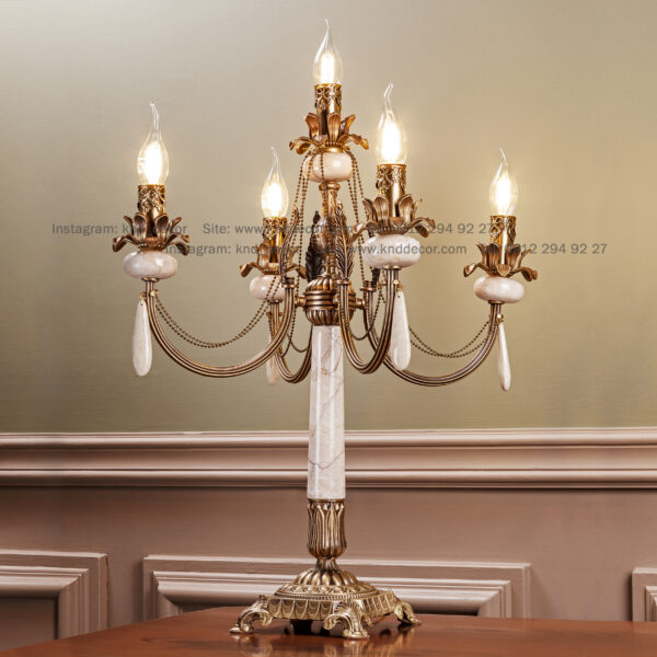 آباژور لیانا برنجی آنتیک زنبق آفتاب سنگ کرم آویز سنگ 4+1