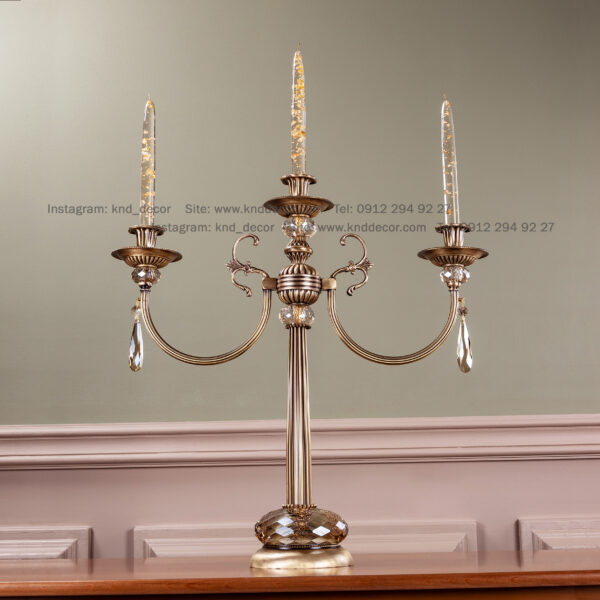 شمعدان A5 بزرگ لوتوس آنتیک  1 + 2