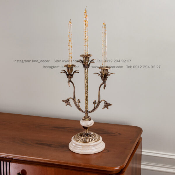 جاشمعی کد ۲ سنگ کرم آنتیک ۳ شاخه