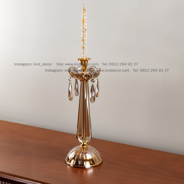 شمعدان ستون هرمی زنبق پیچ