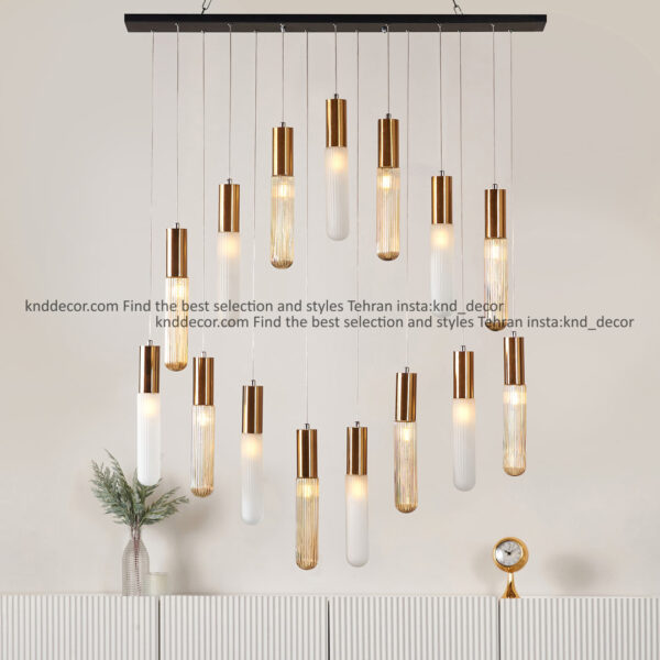 آویز 1081 رندومی لاینر 90 سانت دولاین 15 شعله سانتیک