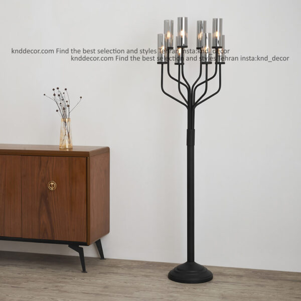 استند 2041 مشکی با حباب دو گلس