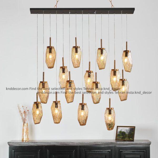 آویز 1051 رندومی لاینر 90 سانت دولاین 15 شعله سانتیک