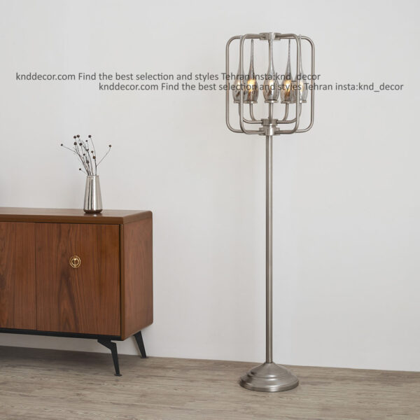 استند 1501 کروم فانوسی با حباب 310 دودی