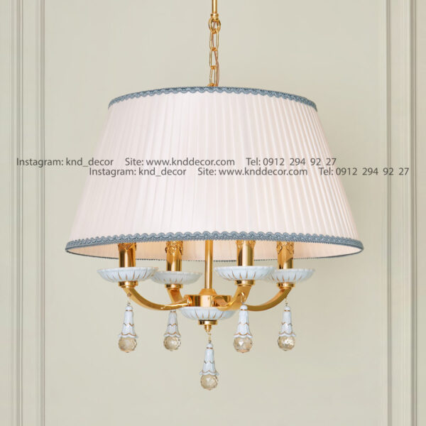 آویز ال طلایی سرامیک آبی فیروزه ای کلاهک بزرگ آویز سرامیک 4