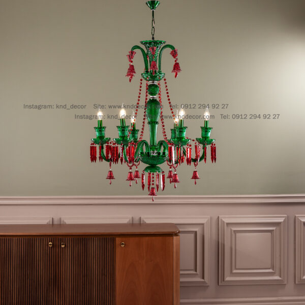 باکارات گرید ۳ رنگی سبز و قرمز