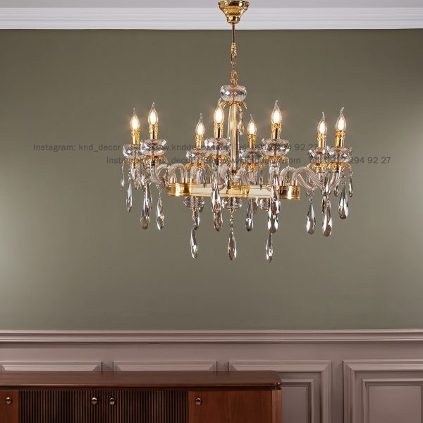 لاینر اس بلوری زنبق کد A5 آویز بادامی عرض 15 * 50 سانت 8