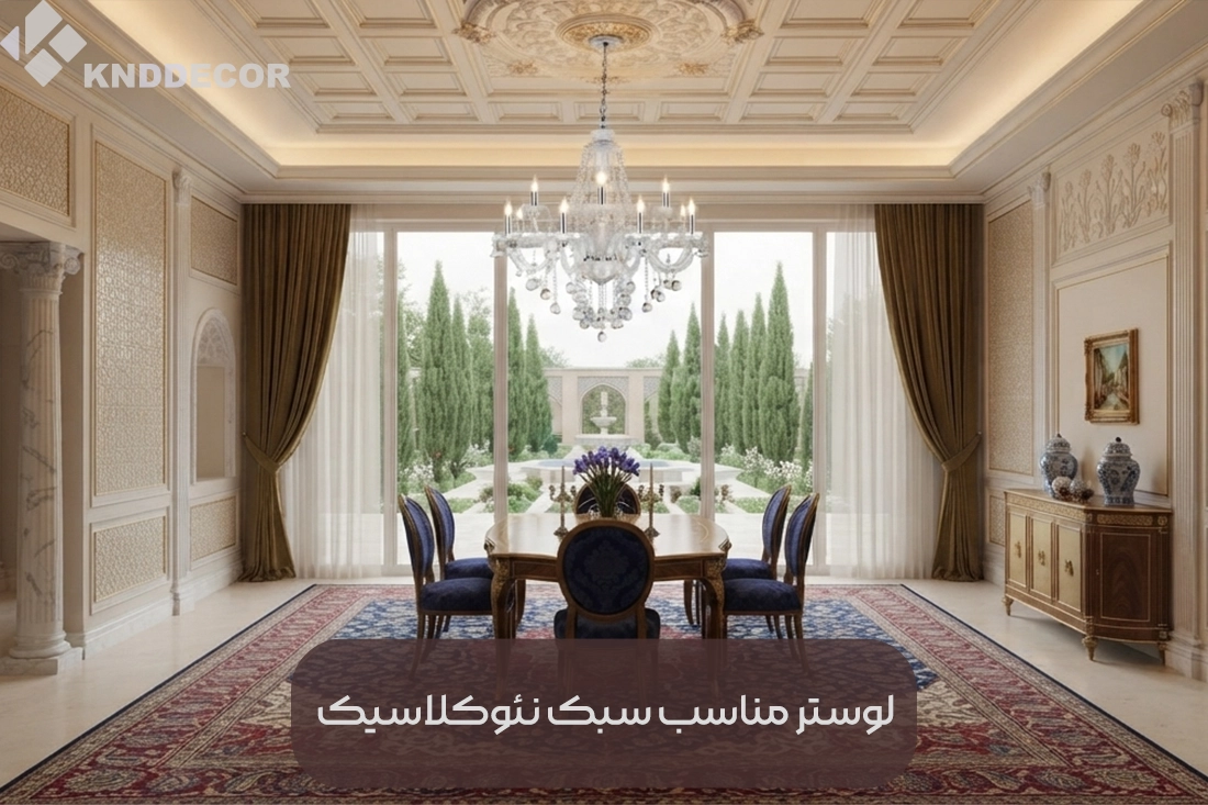 لوستر مناسب سبک نئوکلاسیک